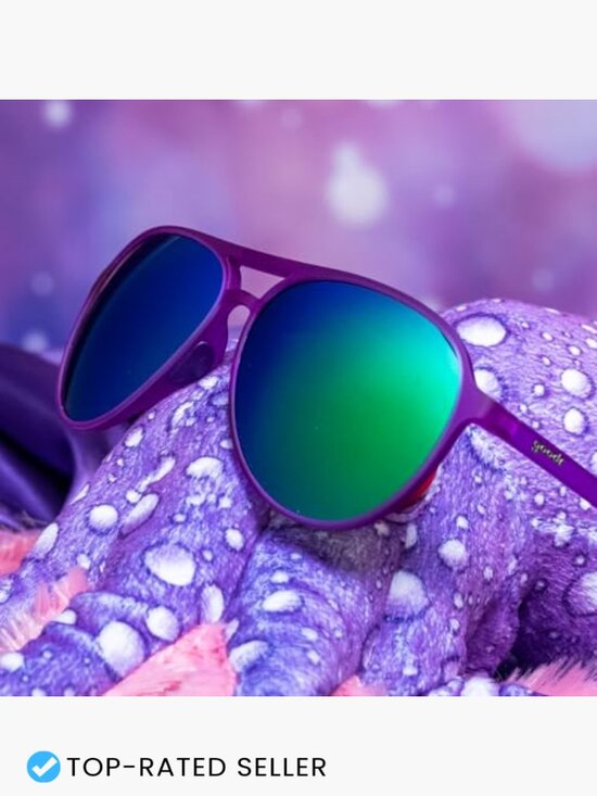 Polarized Aviator Sunglasses No Slip No Bounce Retro Sporty Style